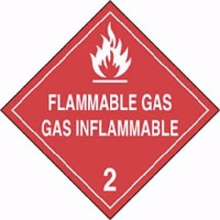 Accuform DOT PLACARD HAZARD CLASS 2 GASES MPLSP3VS25 MPLSP3VS25